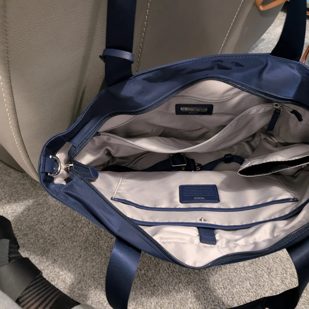 Tumi Navy Blue Mauren Tote Bag - Picture 2 of 7